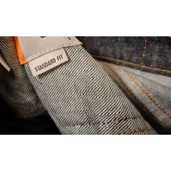 40 Grit by Duluth Trading Mens Jeans 28x32 Dark Wash Blue Denim Standard Fit - Picture 7 of 12